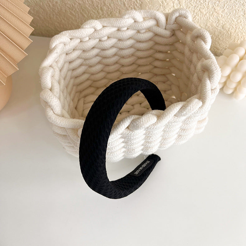 3cm wide squares patterned plain padded headband