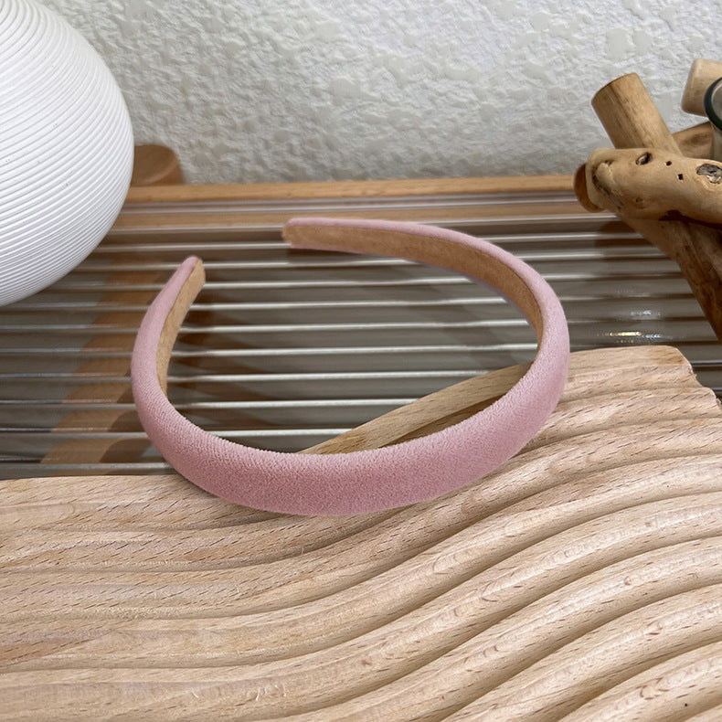 1.8cm wide smooth velvet headband