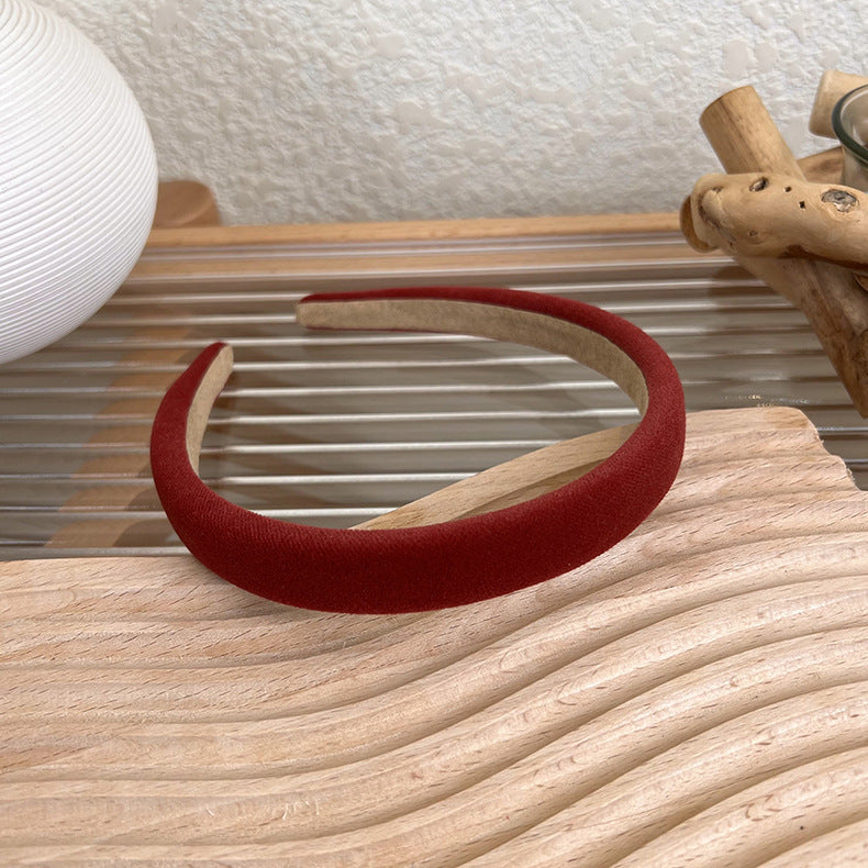 1.8cm wide smooth velvet headband