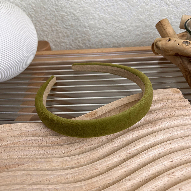 1.8cm wide smooth velvet headband