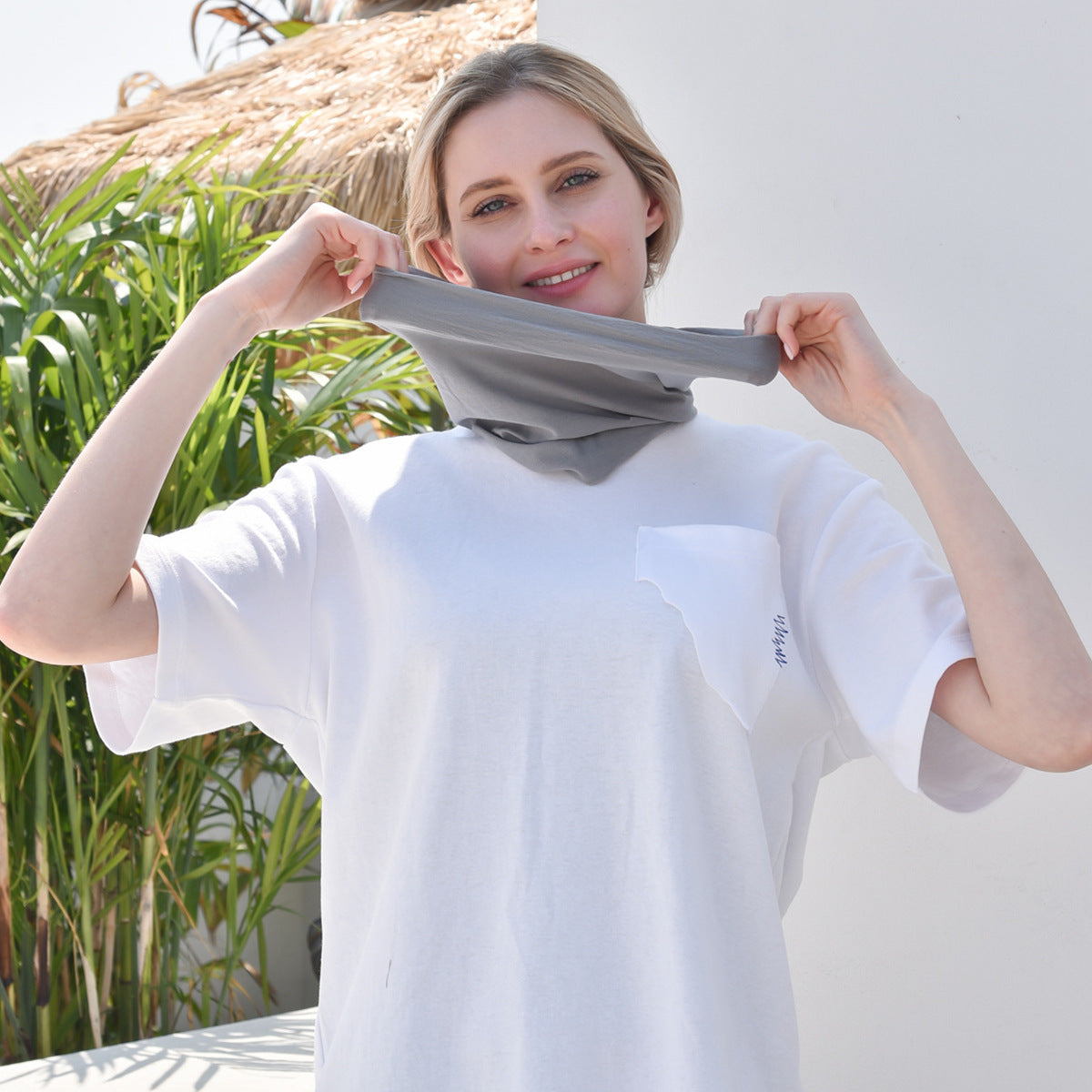 20 pieces bulk solid colour multi-purpose seamless head wrap
