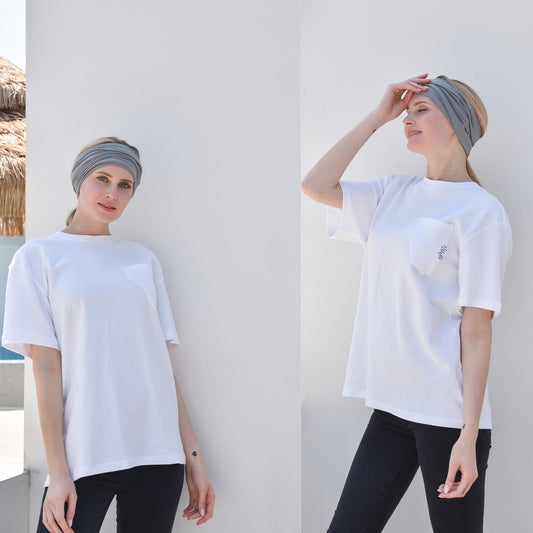 20 pieces bulk solid colour multi-purpose seamless head wrap