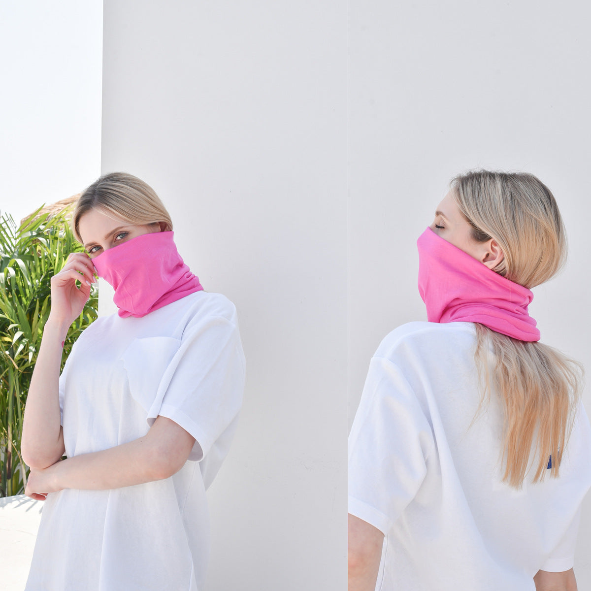 20 pieces bulk solid colour multi-purpose seamless head wrap