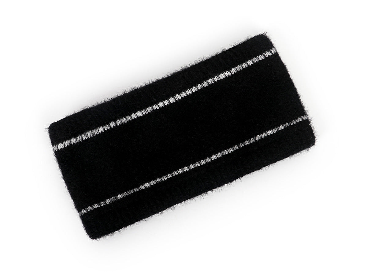 Fleece lined super soft knitted loop headband