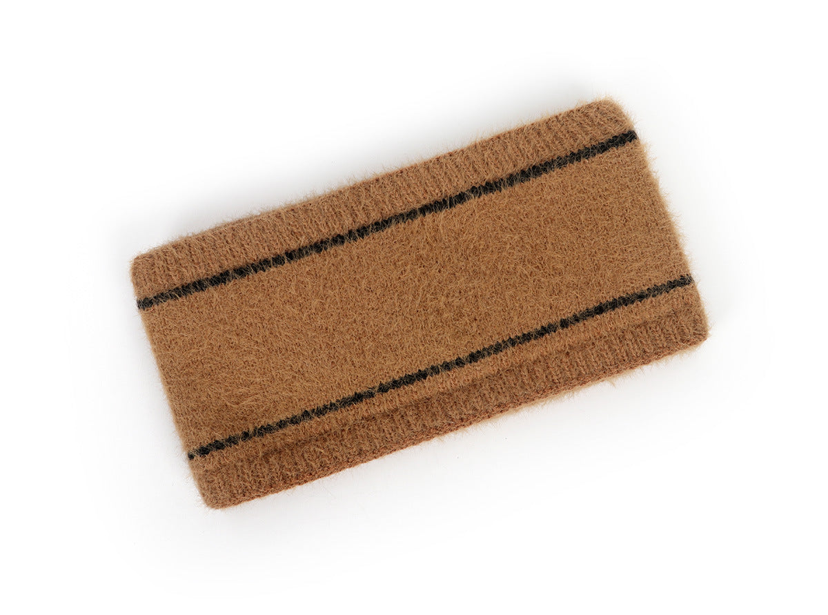Fleece lined super soft knitted loop headband