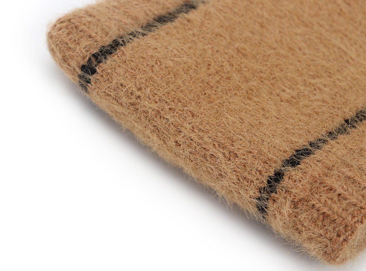 Fleece lined super soft knitted loop headband