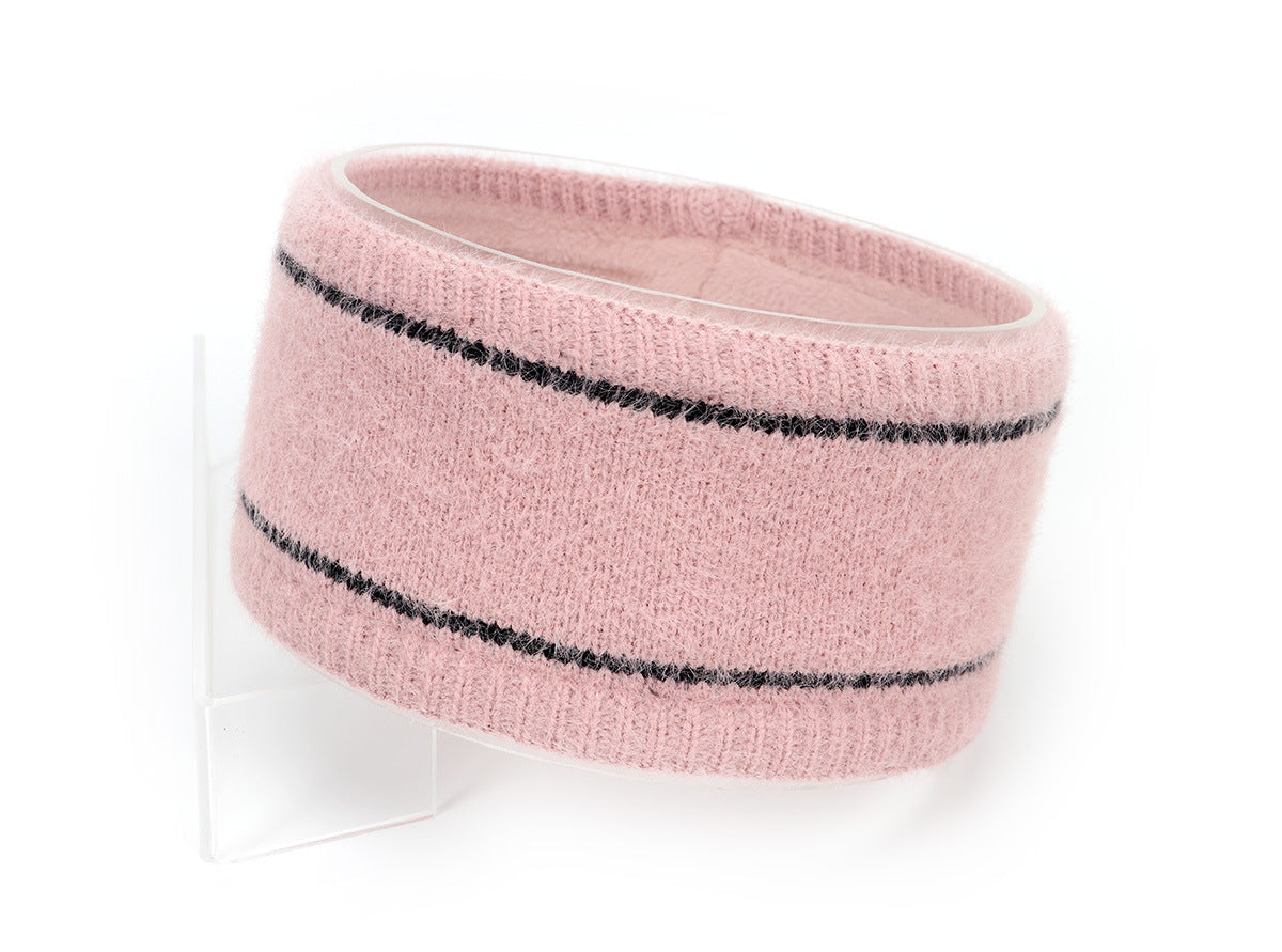 Fleece lined super soft knitted loop headband