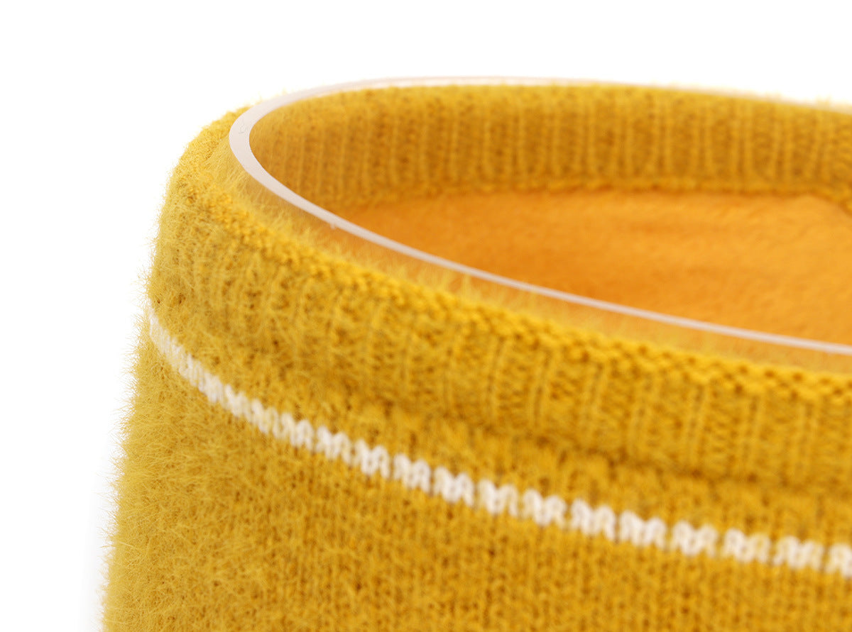 Fleece lined super soft knitted loop headband