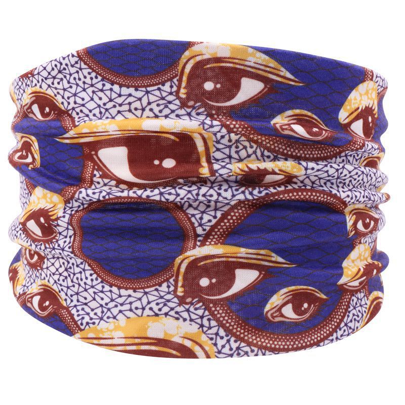 Print knotted bandanna headband in bright colours