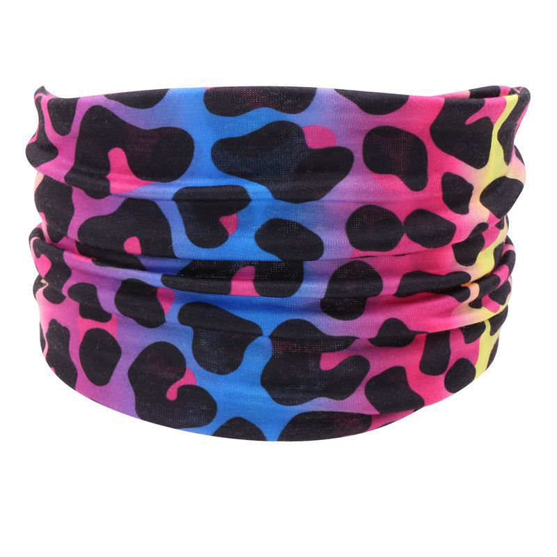 Print knotted bandanna headband in bright colours