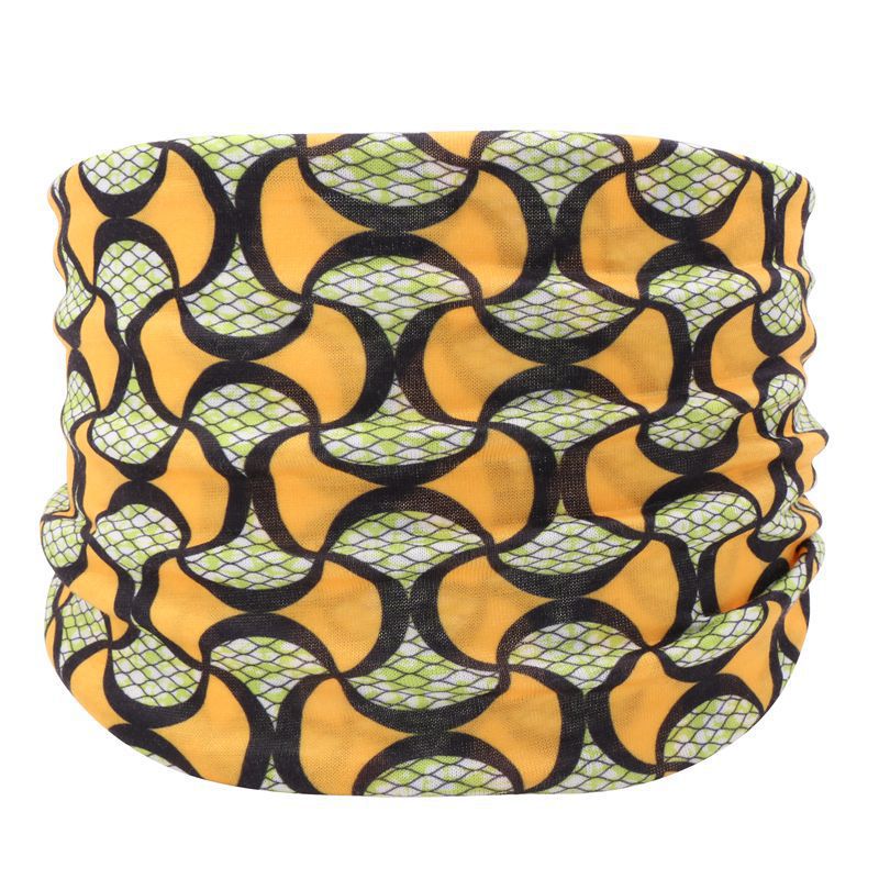 Print knotted bandanna headband in bright colours