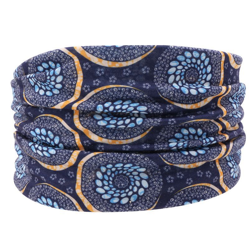 Print knotted bandanna headband in bright colours