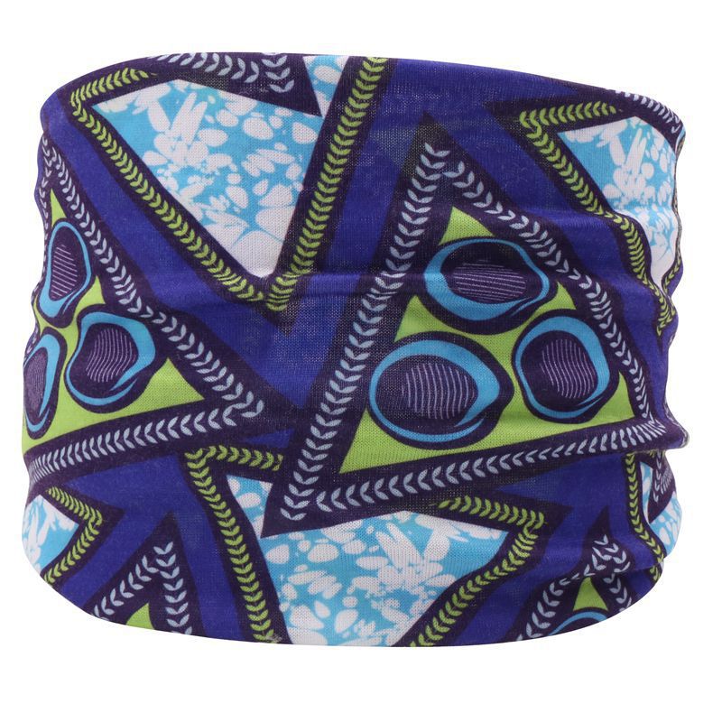 Print knotted bandanna headband in bright colours