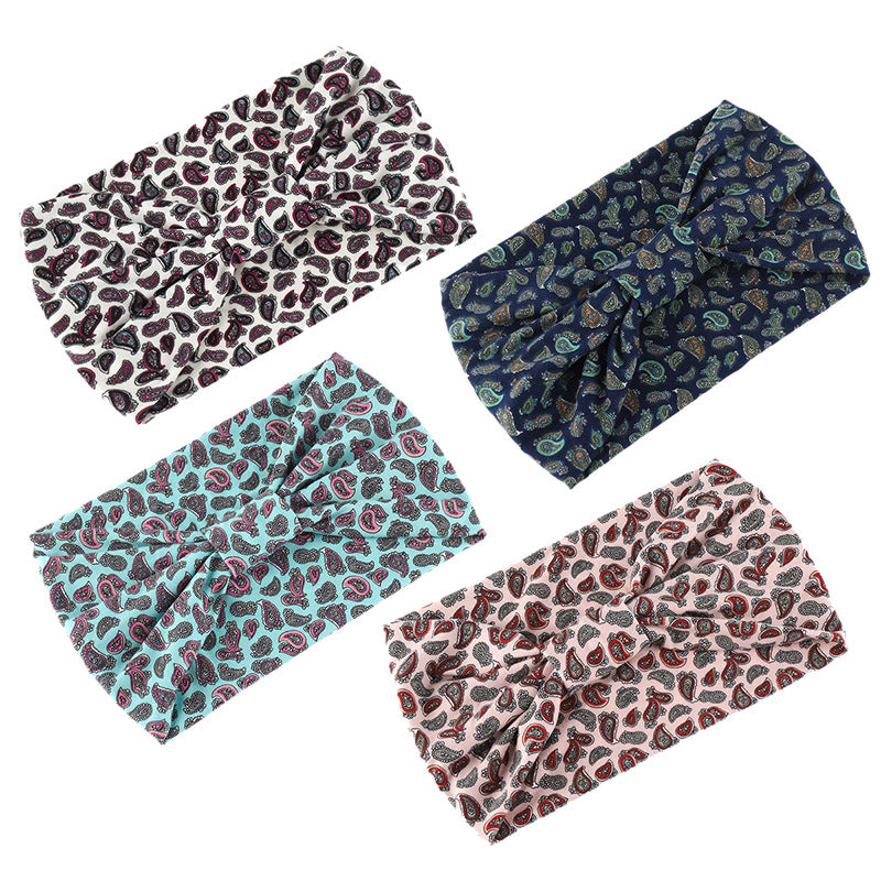 Paisley patterned 2-way bandanna hair band