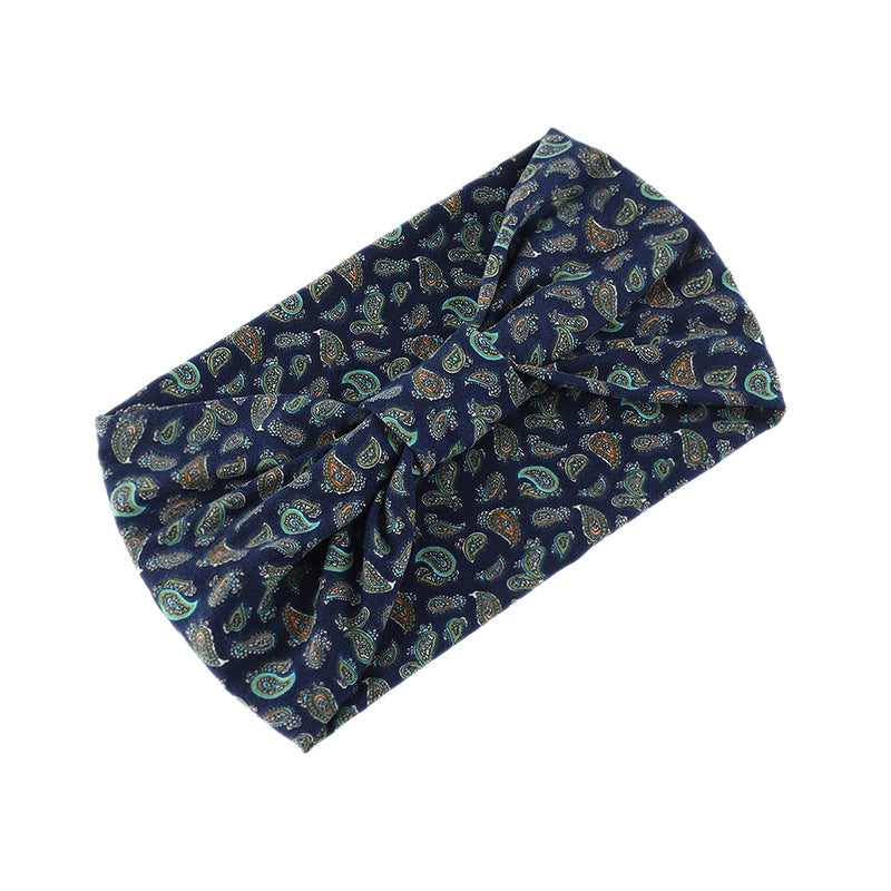 Paisley patterned 2-way bandanna hair band