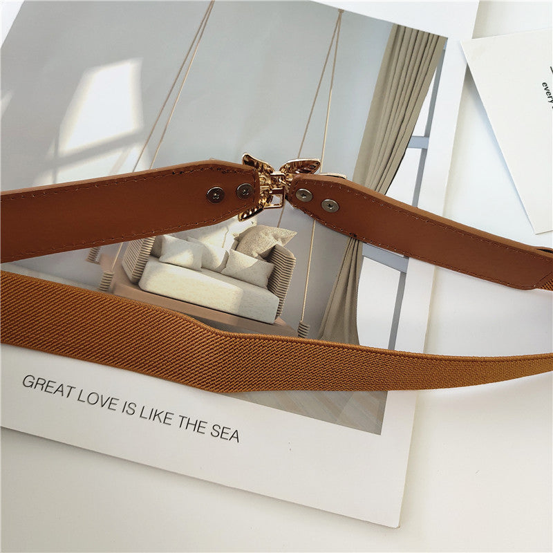 Golden leaves stretch belt