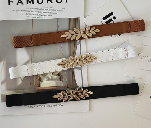 Golden leaves stretch belt