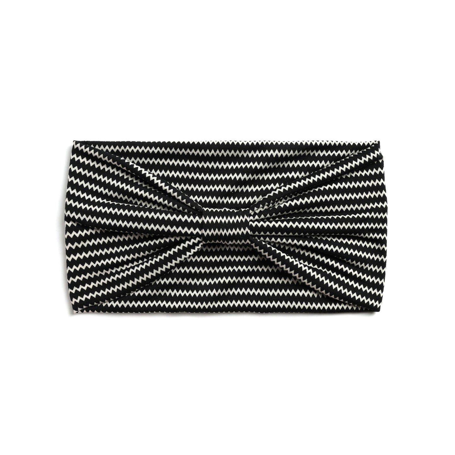 Wavy strips print 2-way bandanna hair band