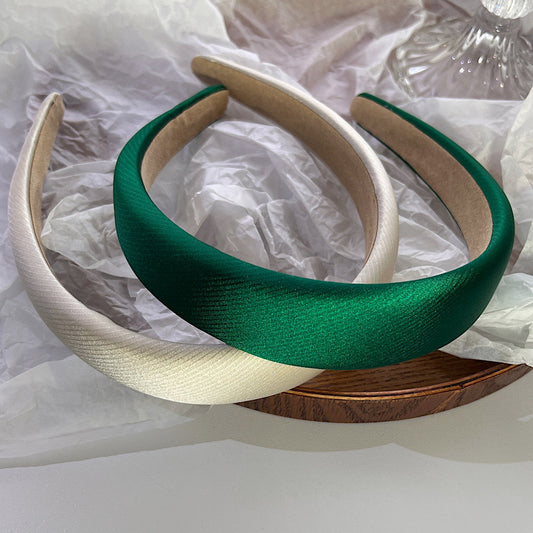 Patterned glossy satin Alice headband