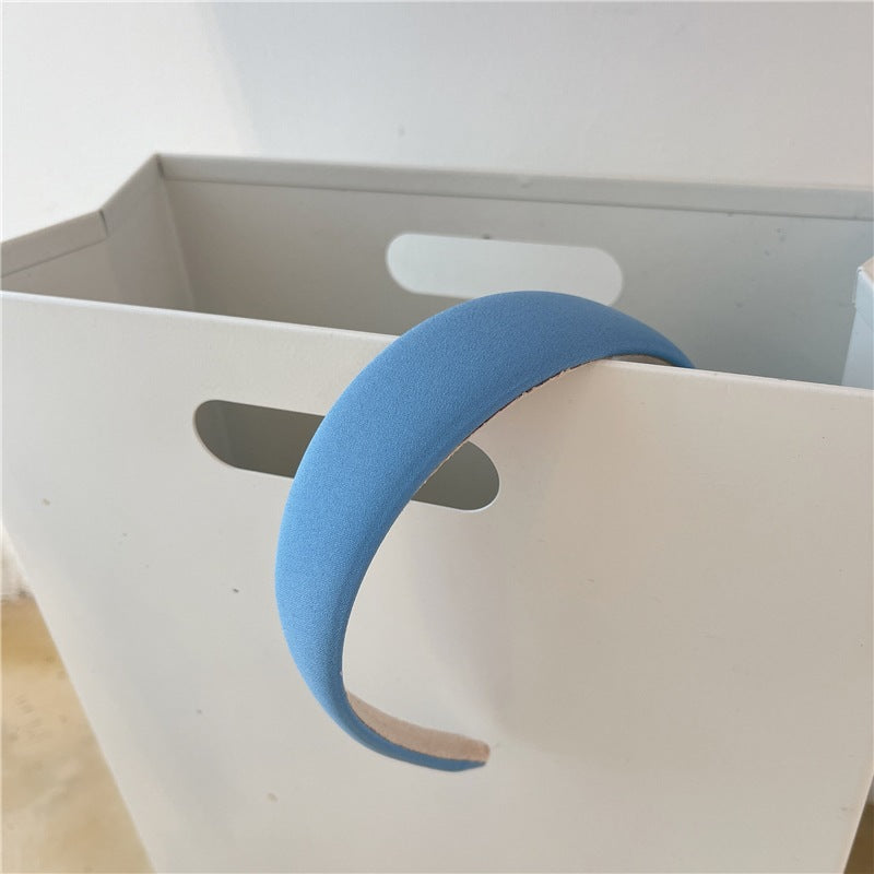 4cm solid chiffon thinly padded headband