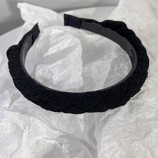 Plain colour braided top Alice headband