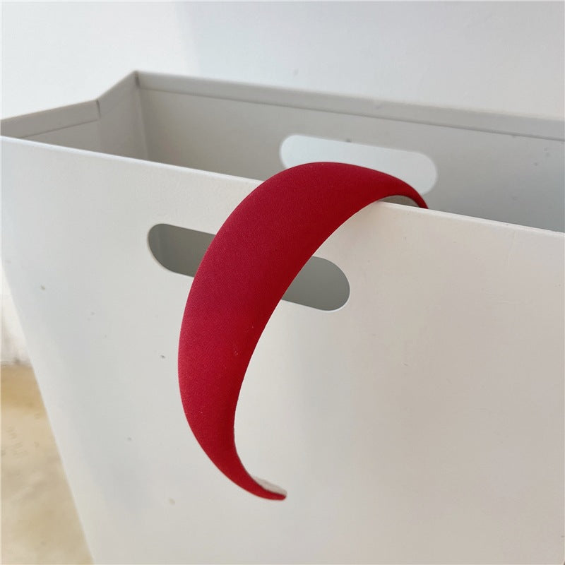 4cm solid chiffon thinly padded headband