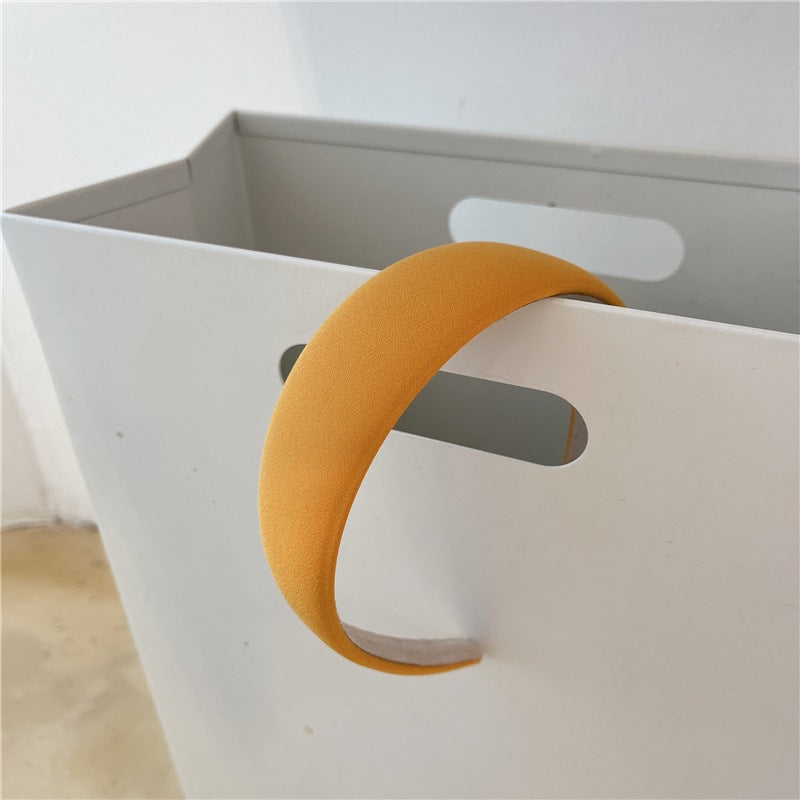 4cm solid chiffon thinly padded headband