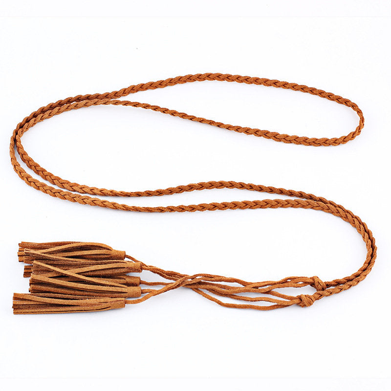 3-layer tassels belt tie