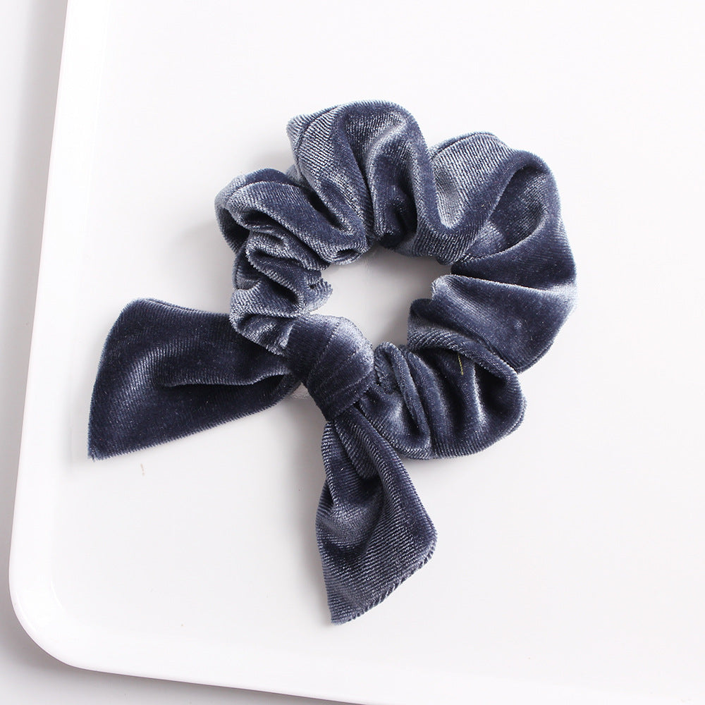 Velvet scrunchies with bow