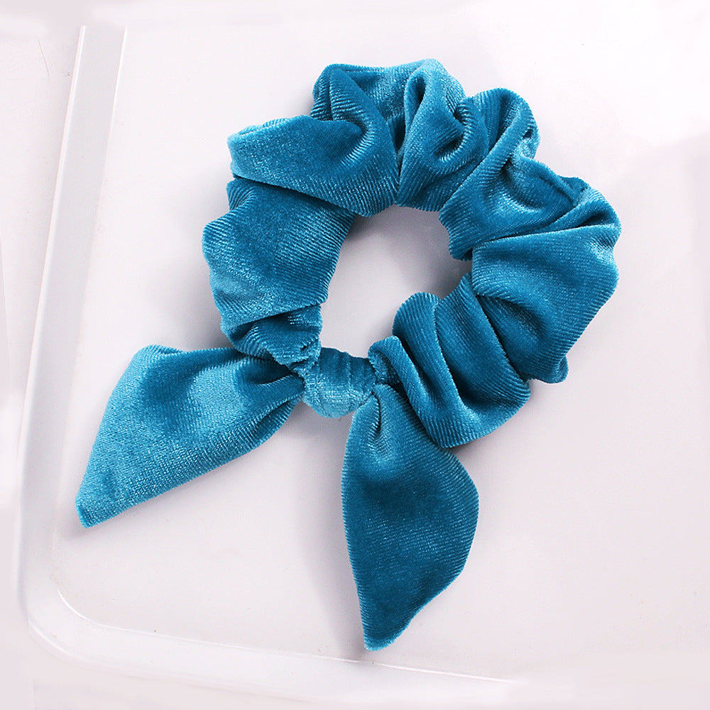 Velvet scrunchies with bow