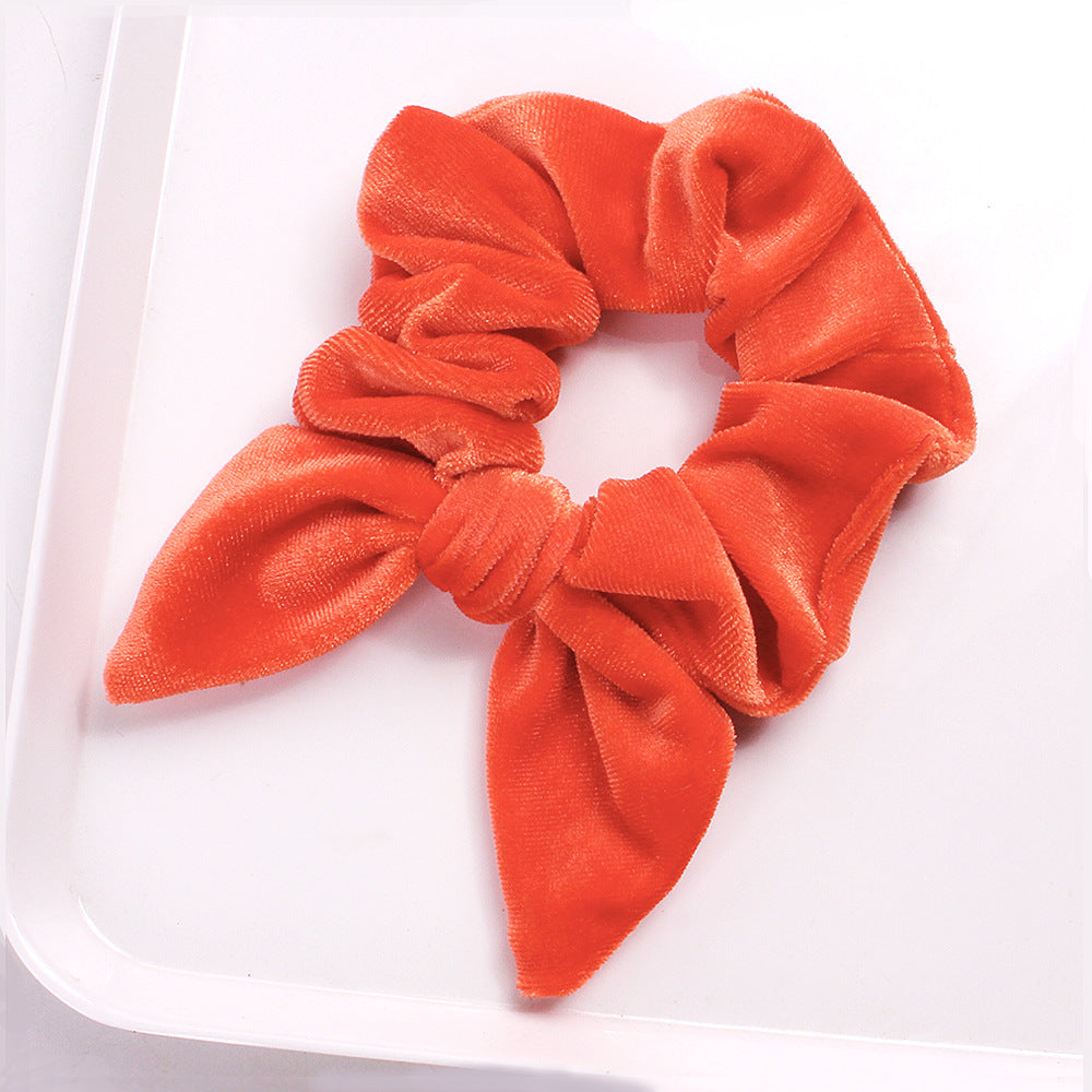 Velvet scrunchies with bow