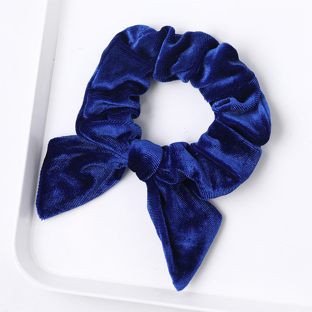 Velvet scrunchies with bow