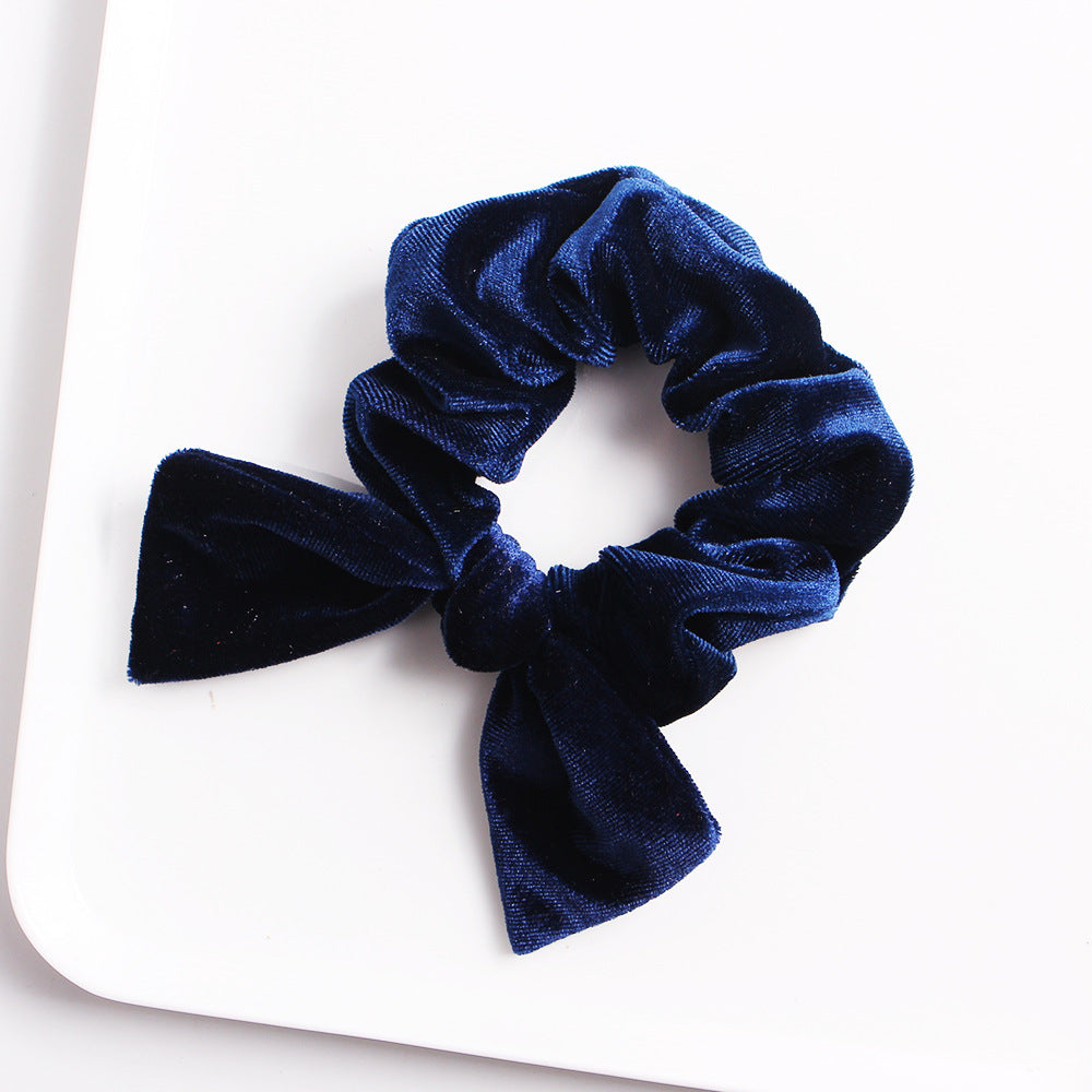 Velvet scrunchies with bow