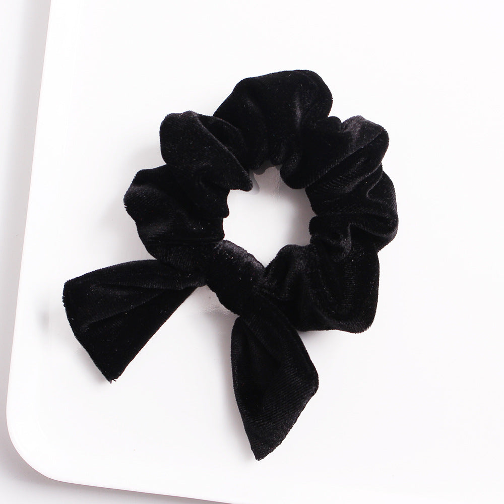 Velvet scrunchies with bow