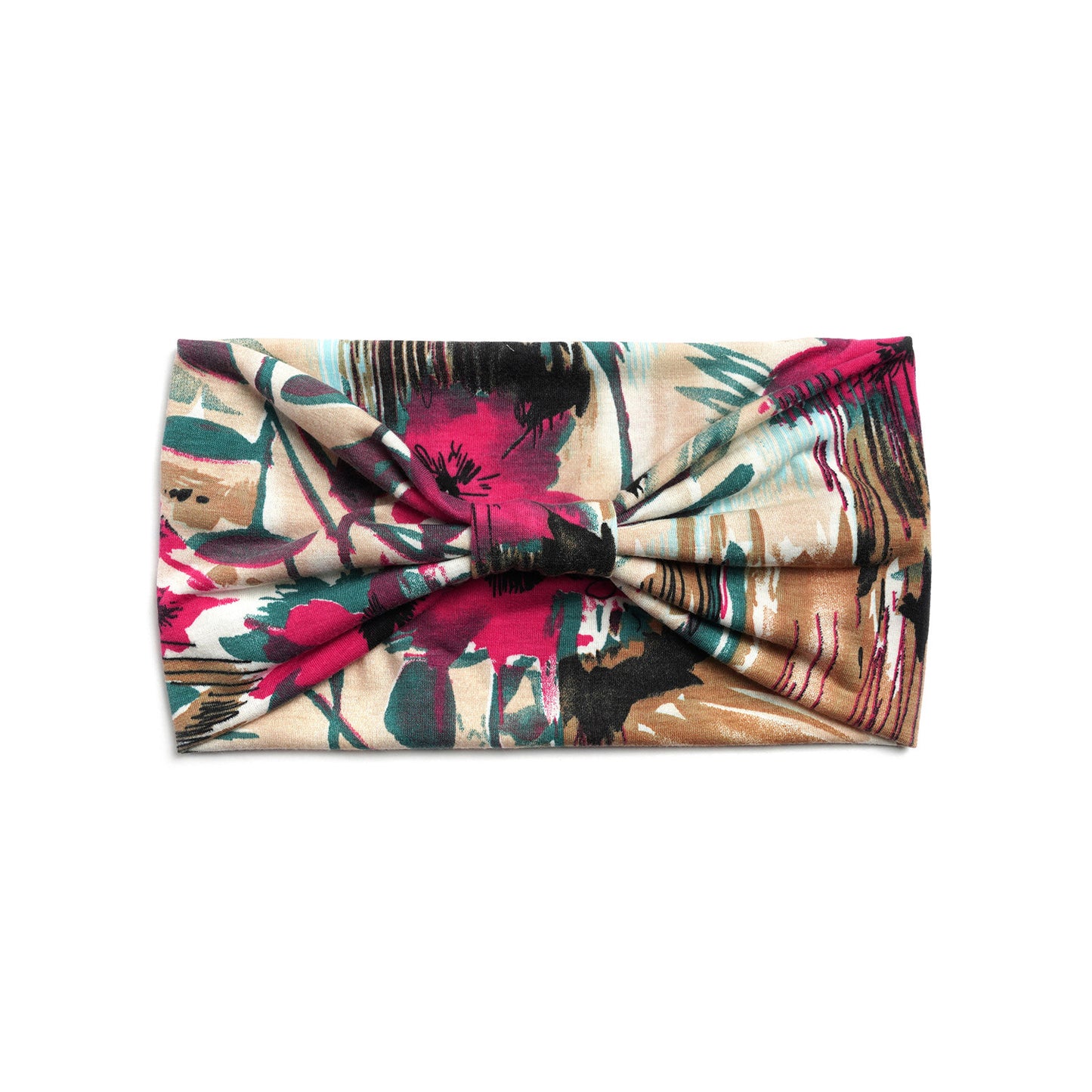 2-way wet paint floral bandanna headband