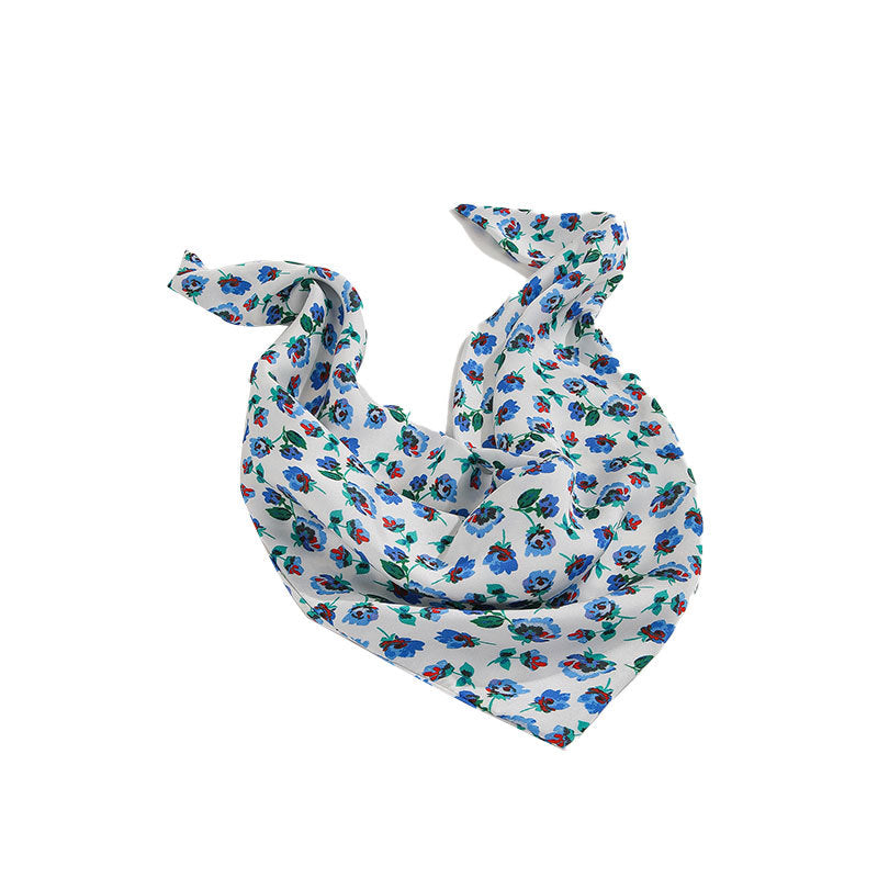 Floral triangle head scarf