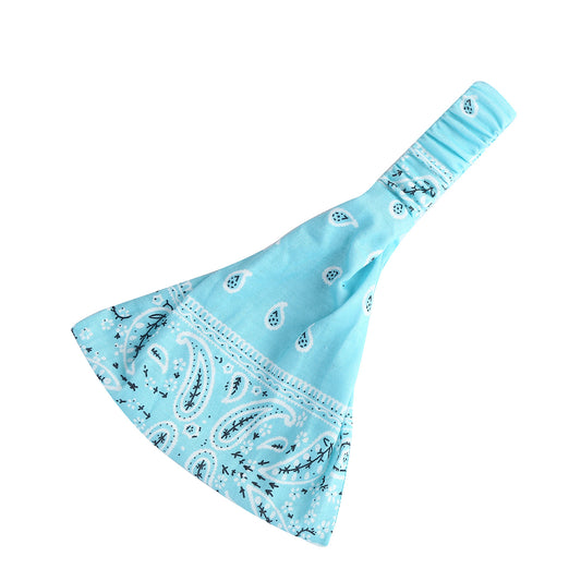 Paisley print thin bandanna headband