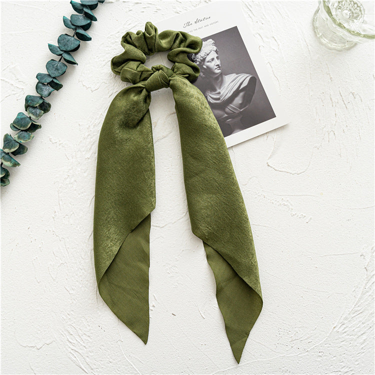 Chiffon scrunchies with scarf