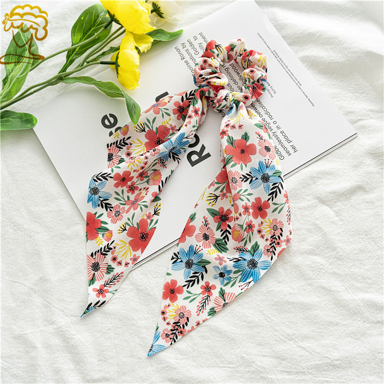 Chiffon scrunchies with scarf