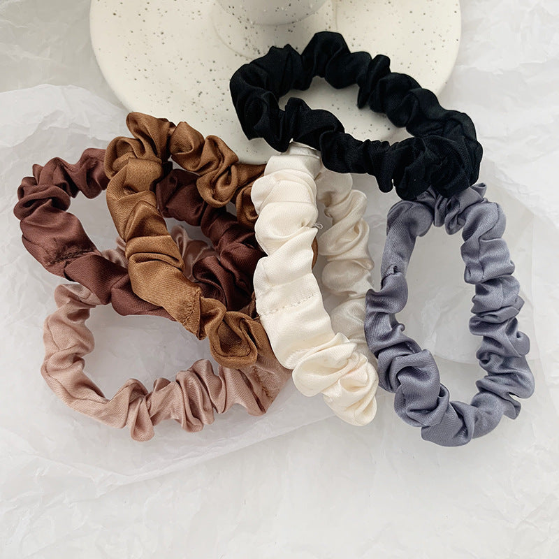 6-pack satin hair elastic
