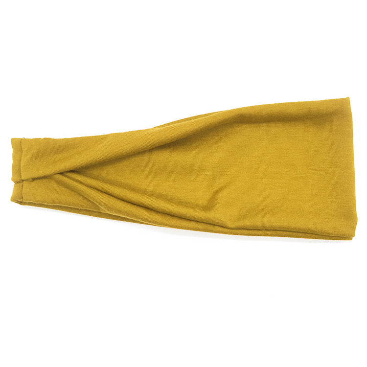 Plain sporty bandanna headband