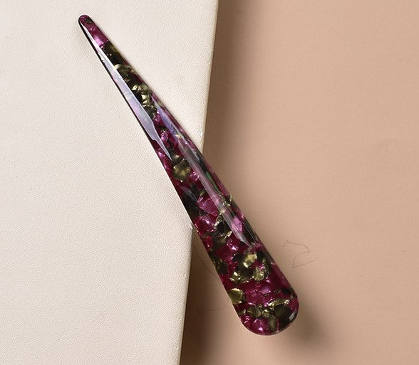 Large size resin Ibis clip in multicolours