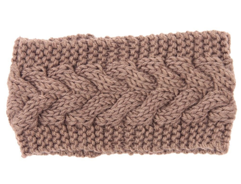 Braided loop crochet head band