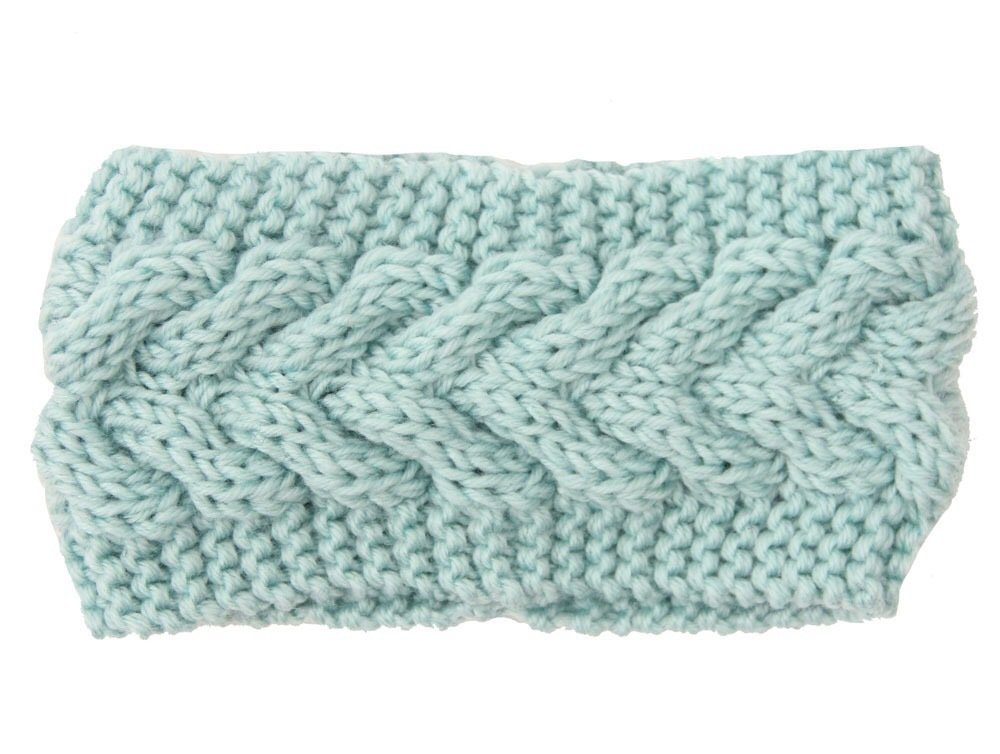 Braided loop crochet head band