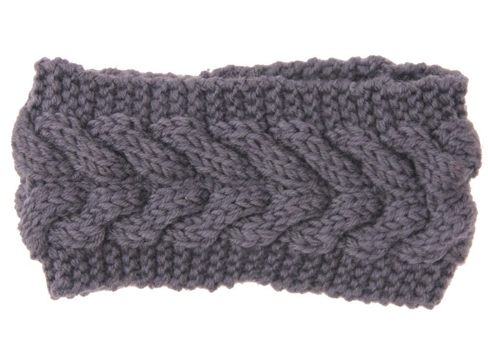 Braided loop crochet head band