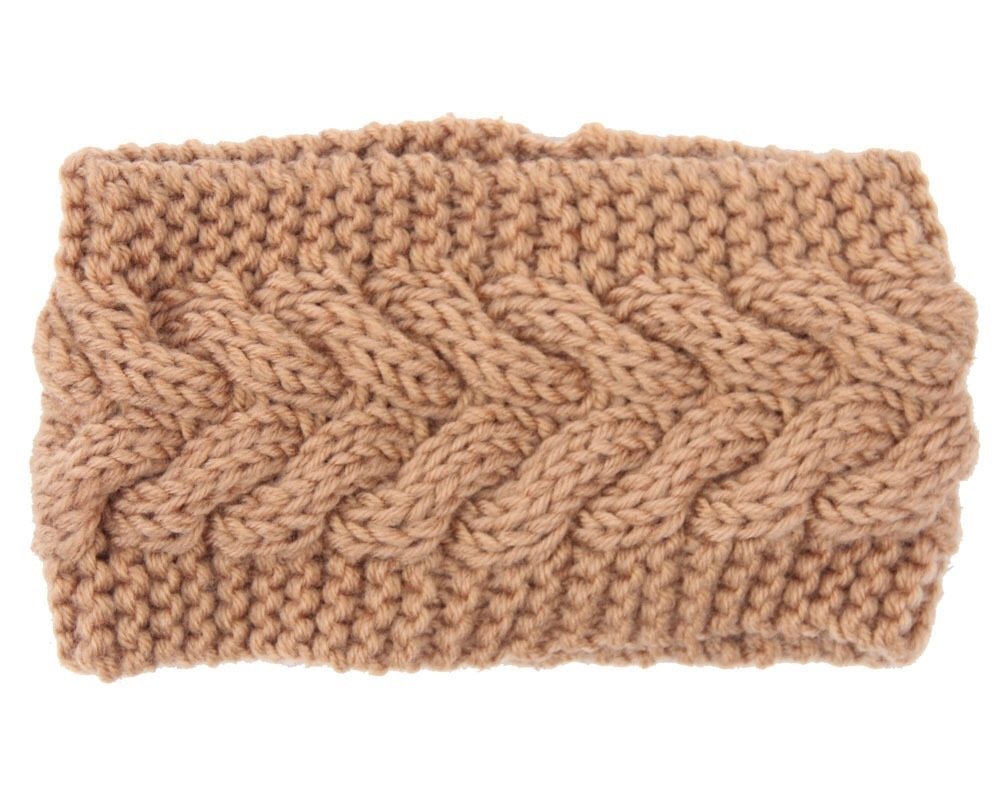 Braided loop crochet head band