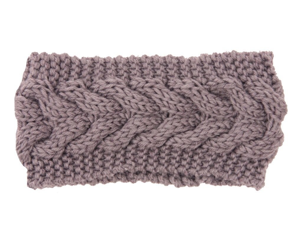 Braided loop crochet head band