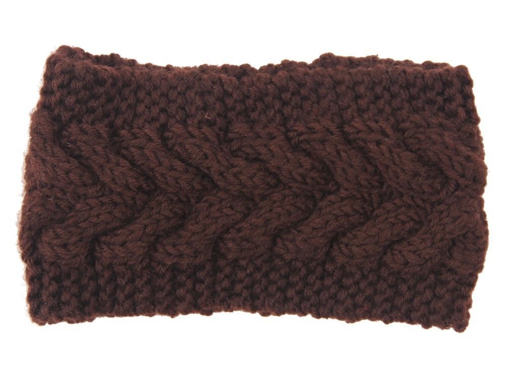 Braided loop crochet head band