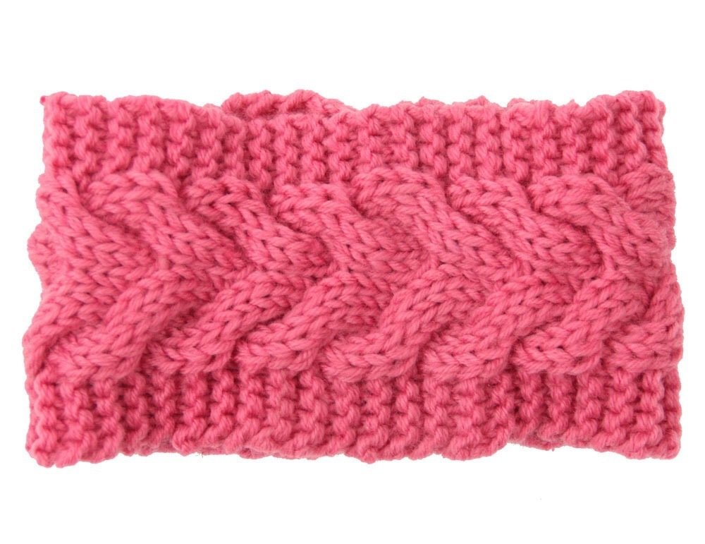 Braided loop crochet head band