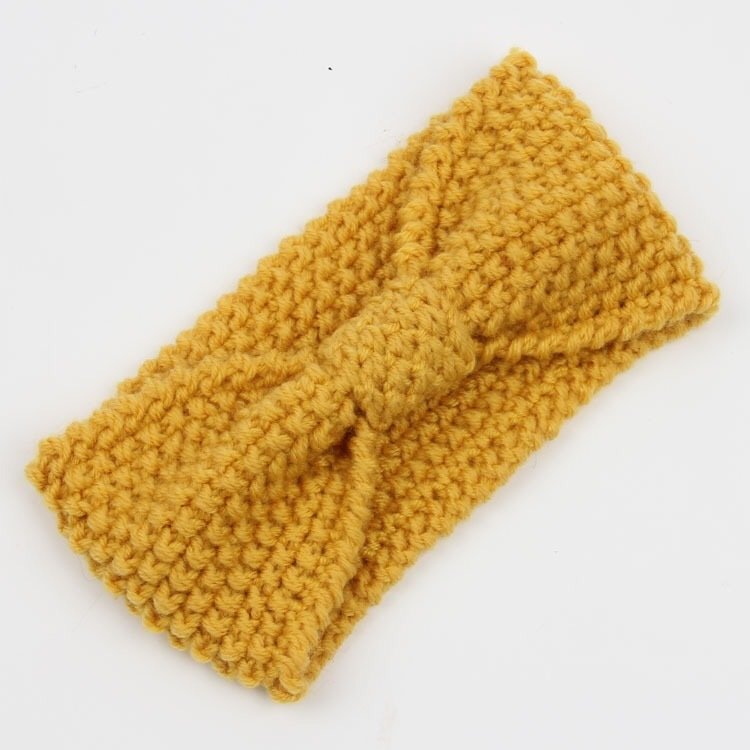 Two way knotted crochet headband